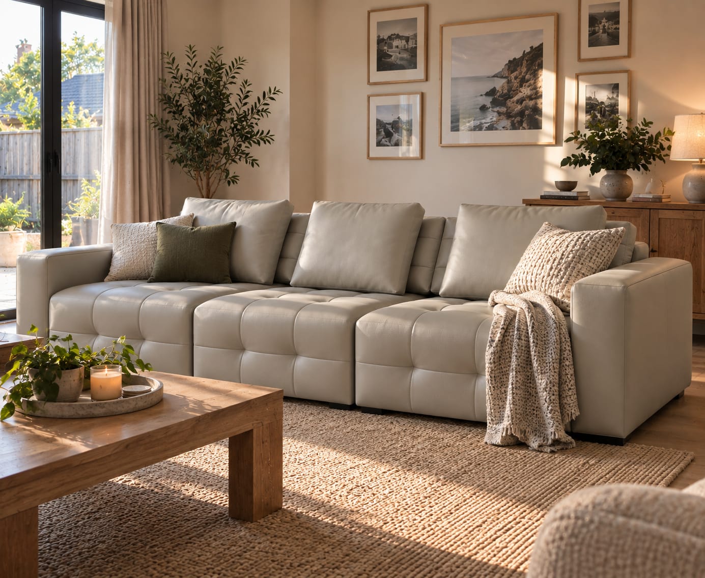 Customer photo review of Kingsford Recliner Sofa