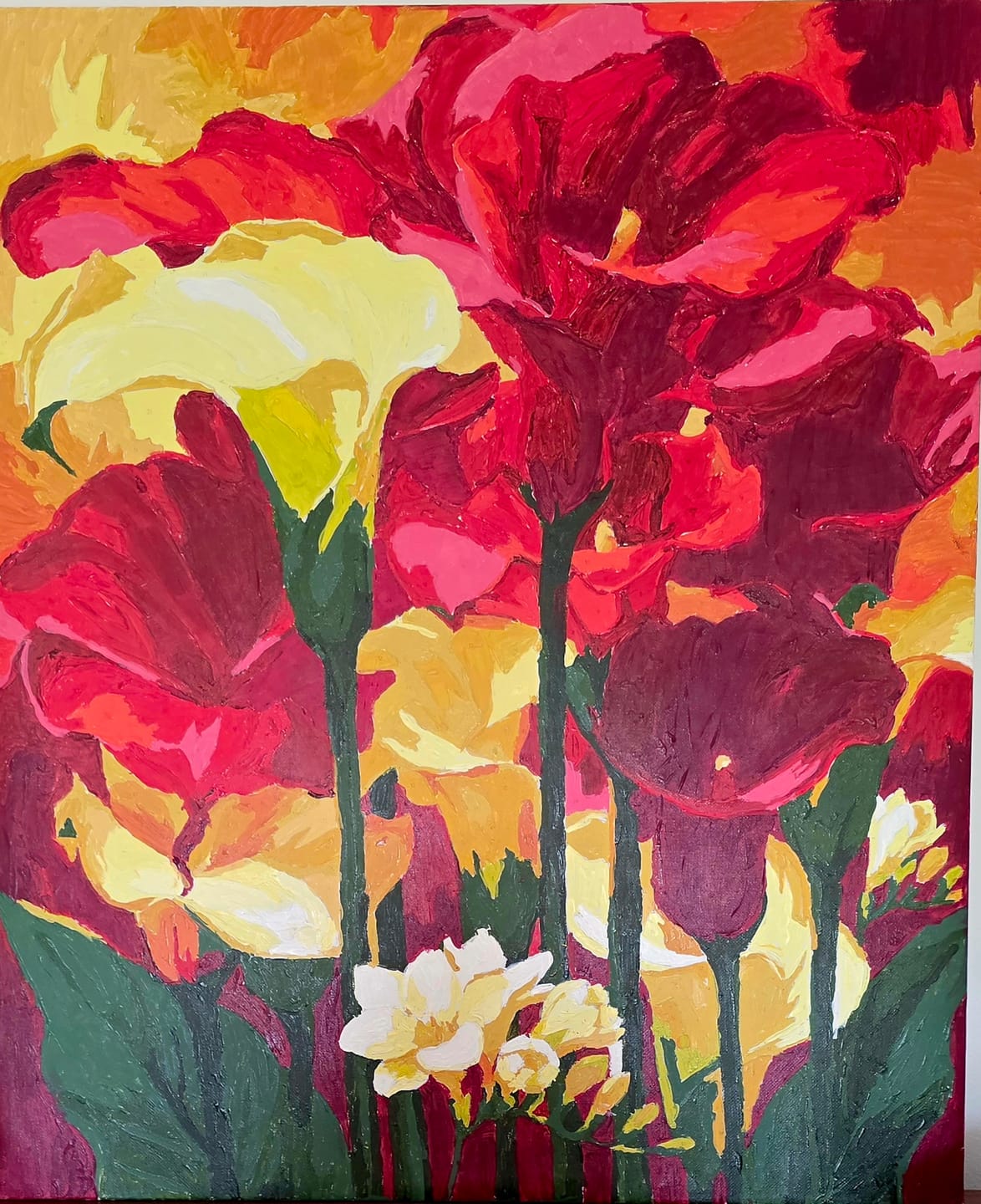 Customer photo review of Sunset Calla Bloom (Paint by Numbers)
