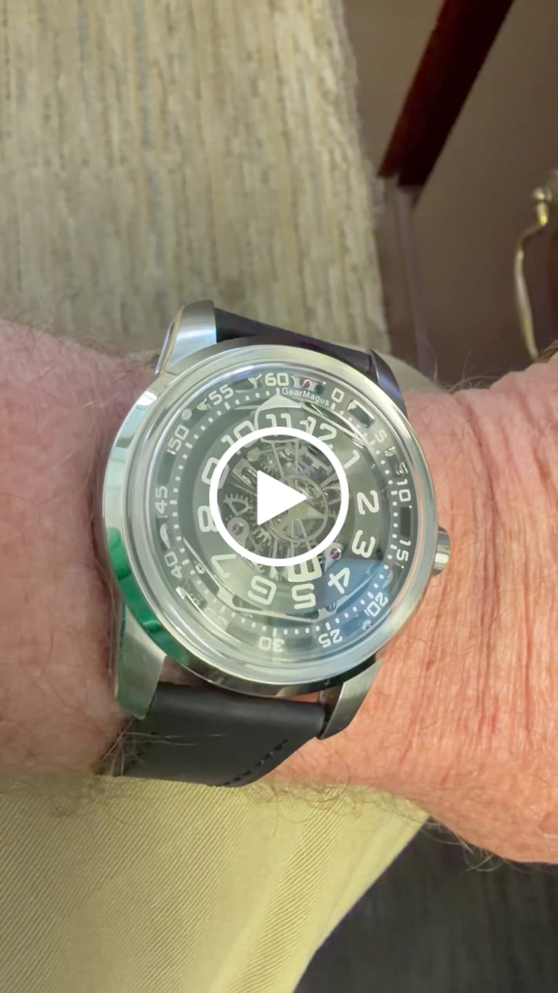 Customer video review of GearMagus MS02 Relay Baton Jumping Hour Hand Gen II Watch