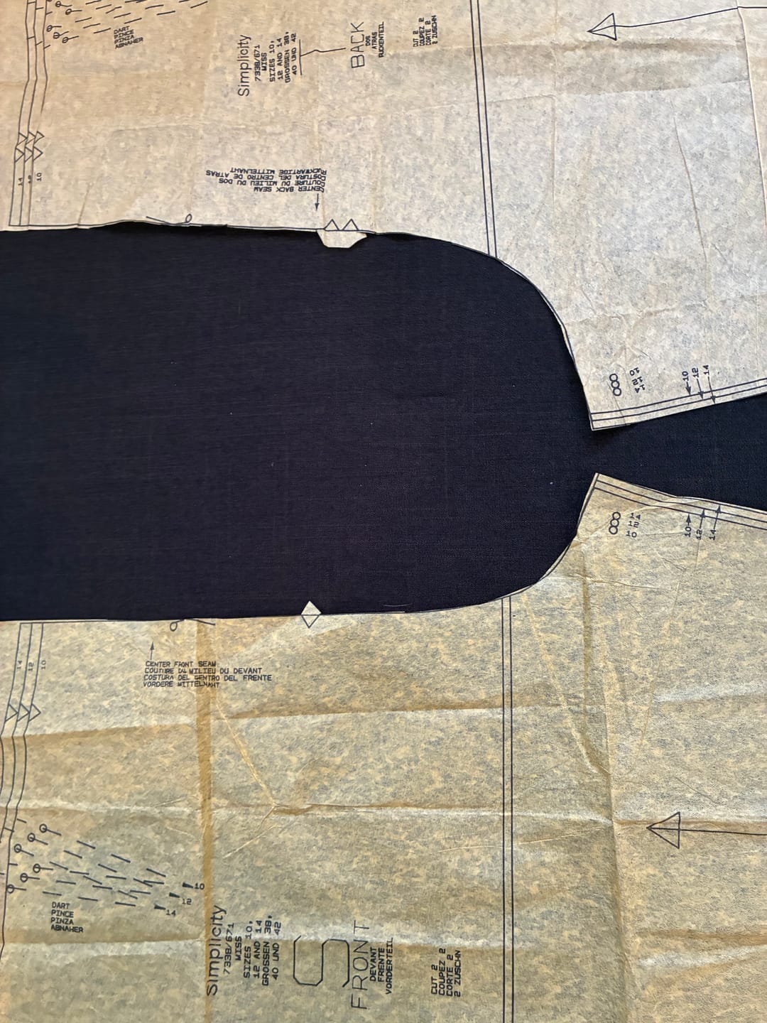 Customer photo review of Plain Polyester Suiting Fabric