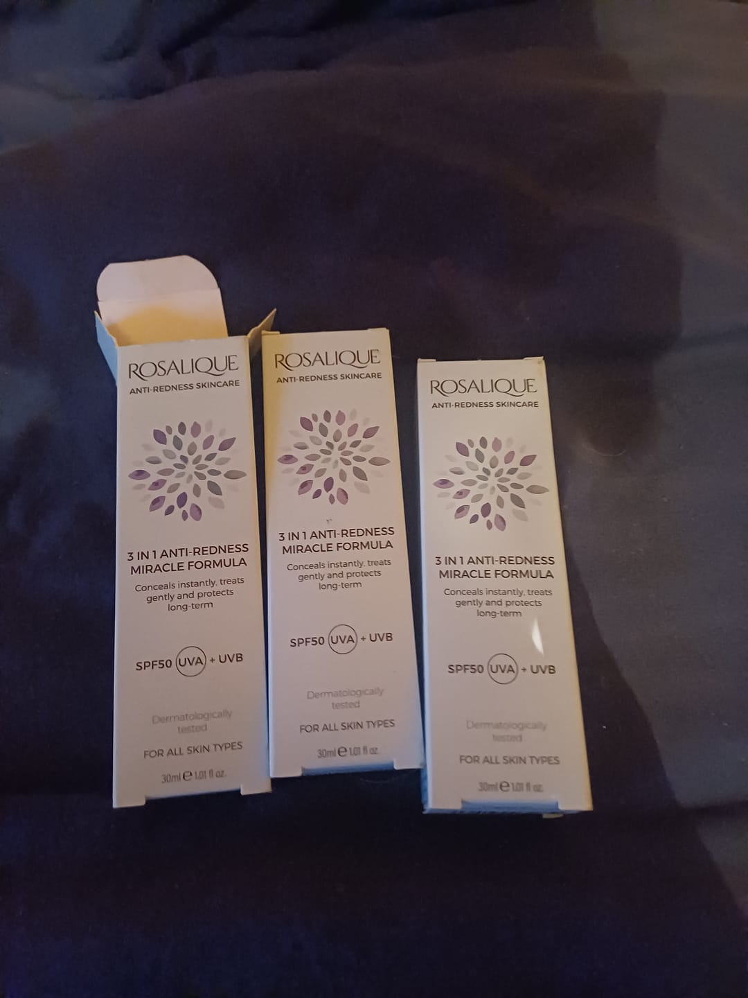 Customer photo review of Rosalique 3 in 1 Anti-Redness Miracle Formula SPF50