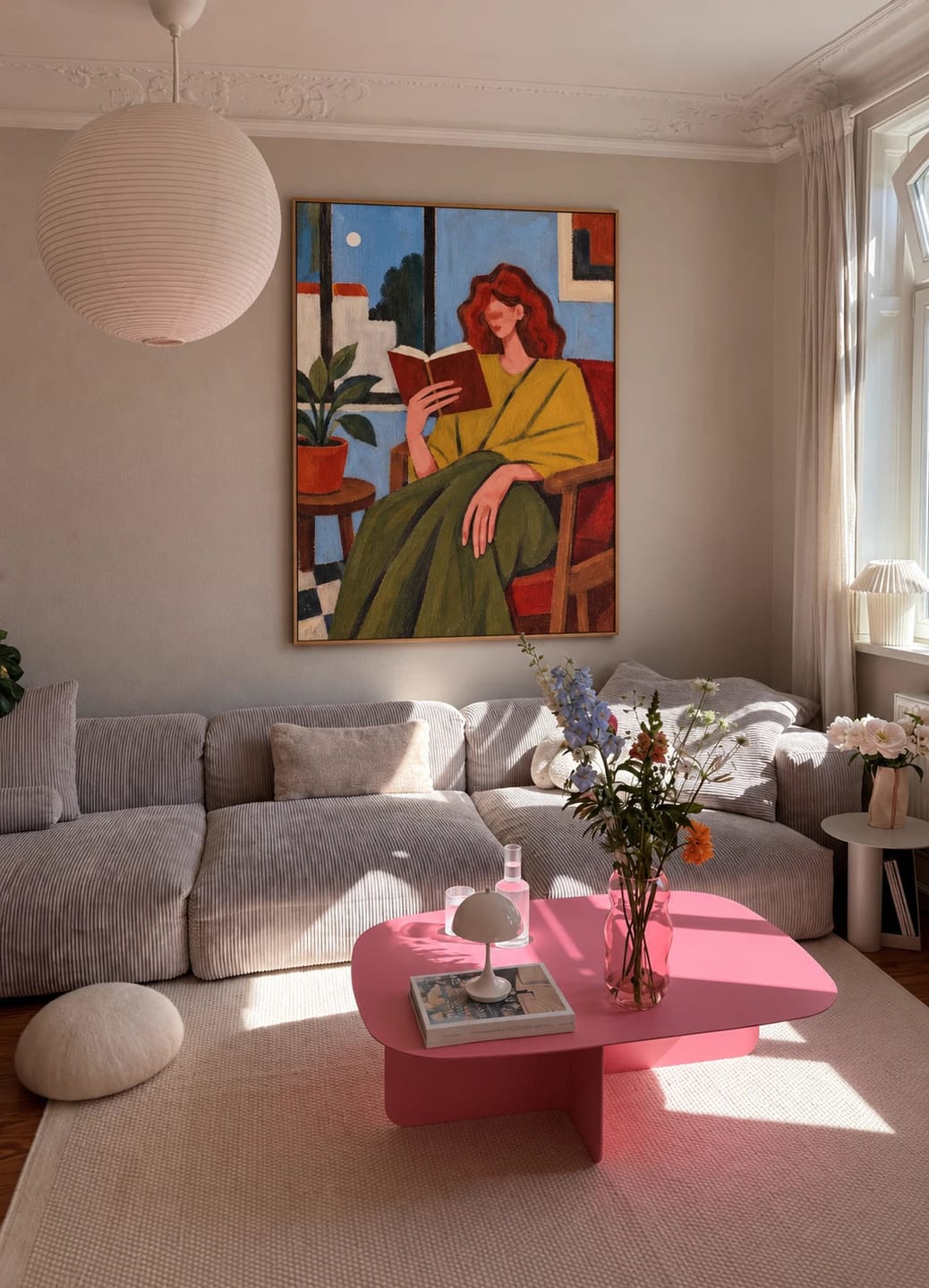 Customer photo review of Modern Folk Art | Quiet Reading Moment