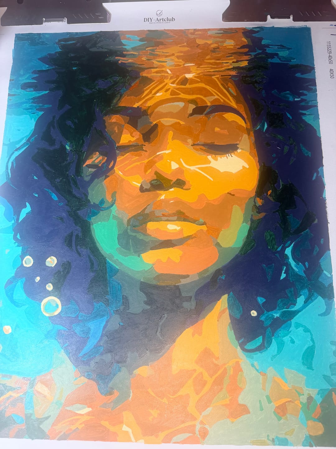 Customer photo review of Beneath the Surface | Paint by Number