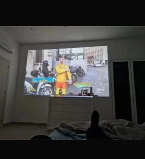 Customer photo review of Arcade Vision Projector.