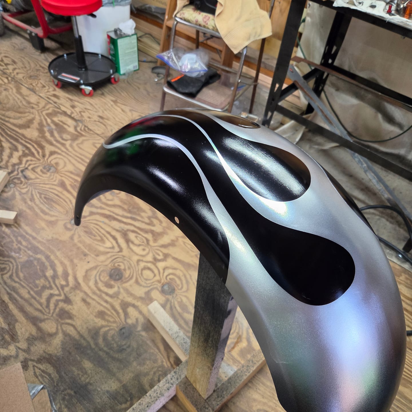 Customer photo review of Aluminized Silver Paint Basecoat Midcoat