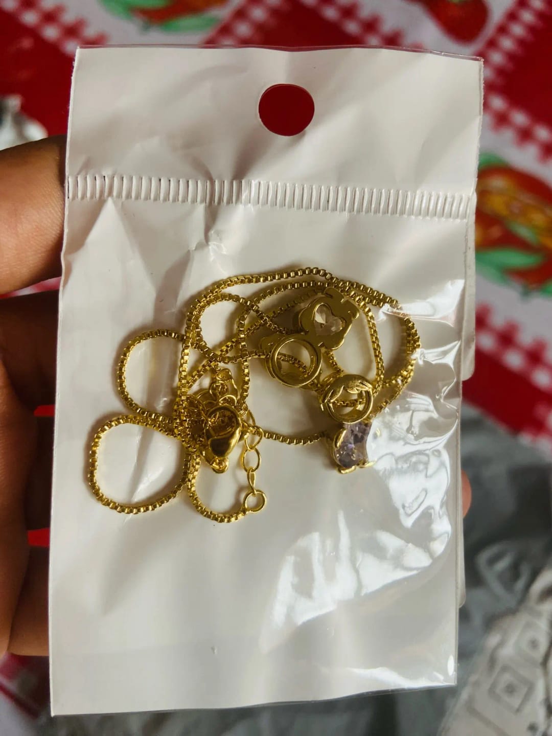 Customer photo review of Colgante Abuela y Nietos personalizado