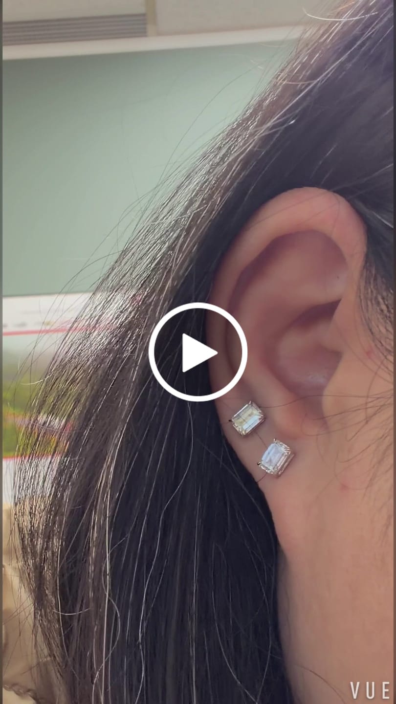 Customer video review of Deposit/Final Payment LAC 2CT Custom Earrings 941/2 CAD
