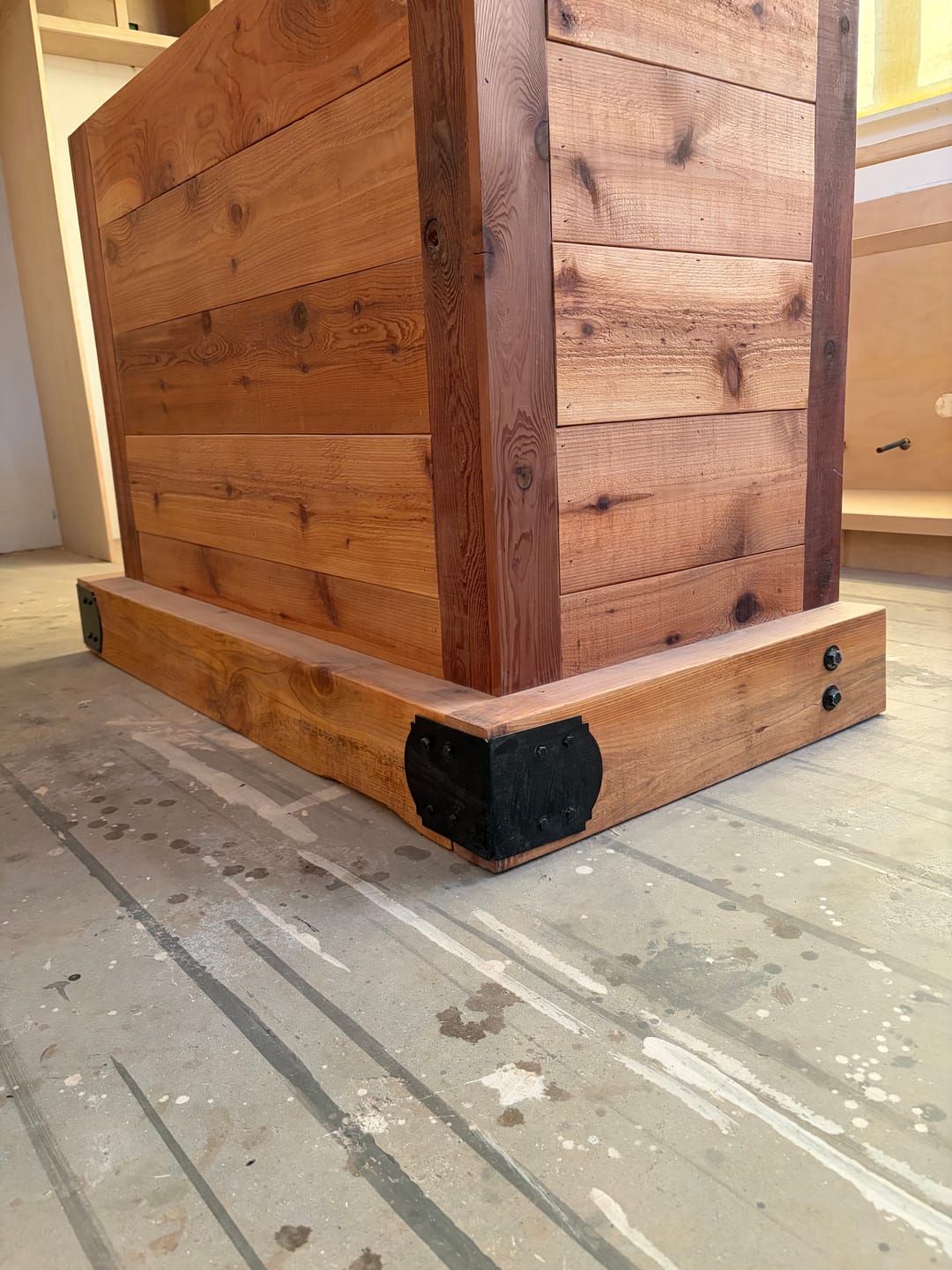 Customer photo review of Crowned 90 Degree Brackets for 6x6 Dimensional Lumber