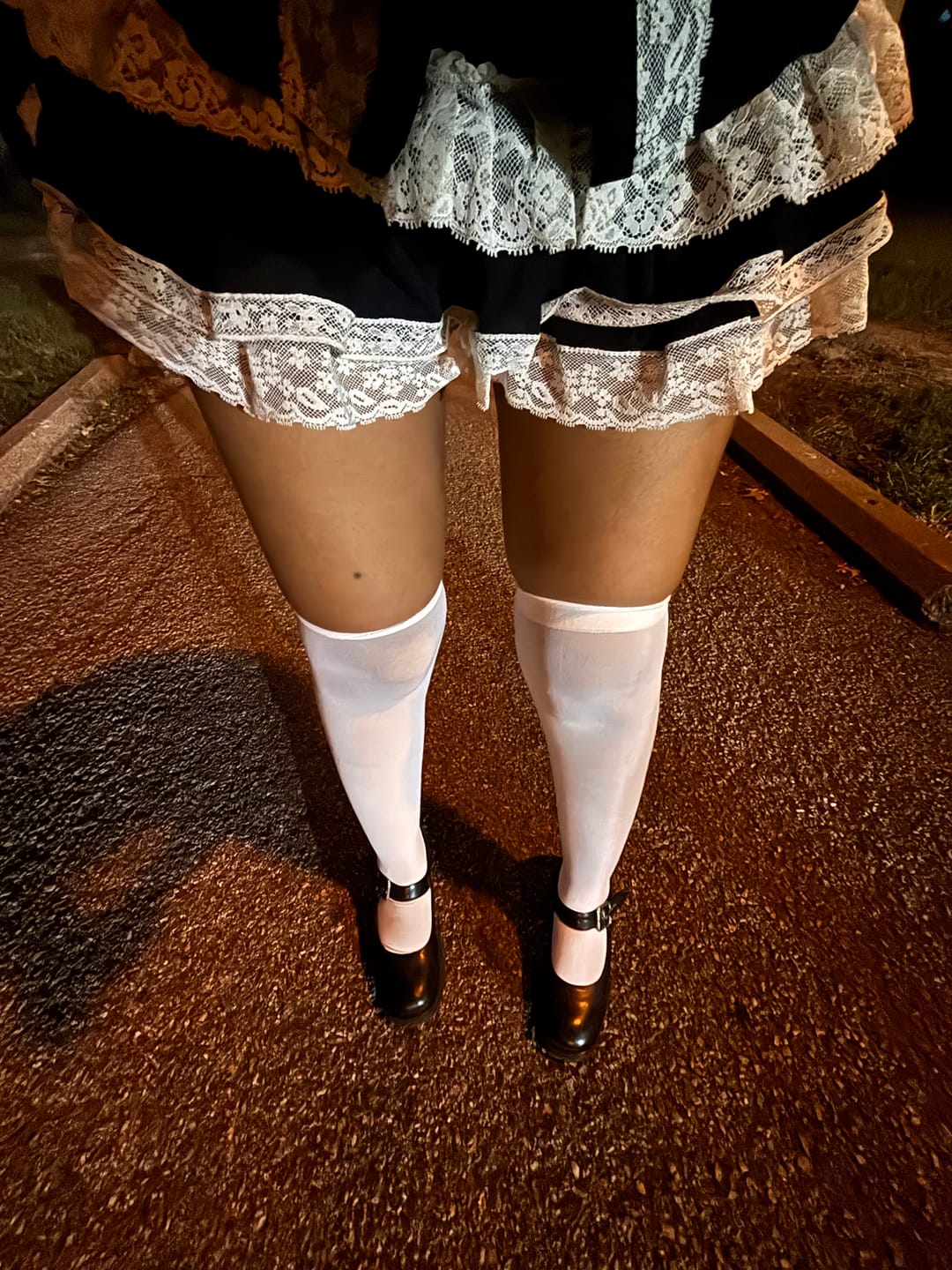 Customer photo review of KittenClaw Vintage Lace Cross 100% Cotton Bloomers Skirt