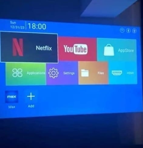 Customer photo review of Arcade Vision Projector.