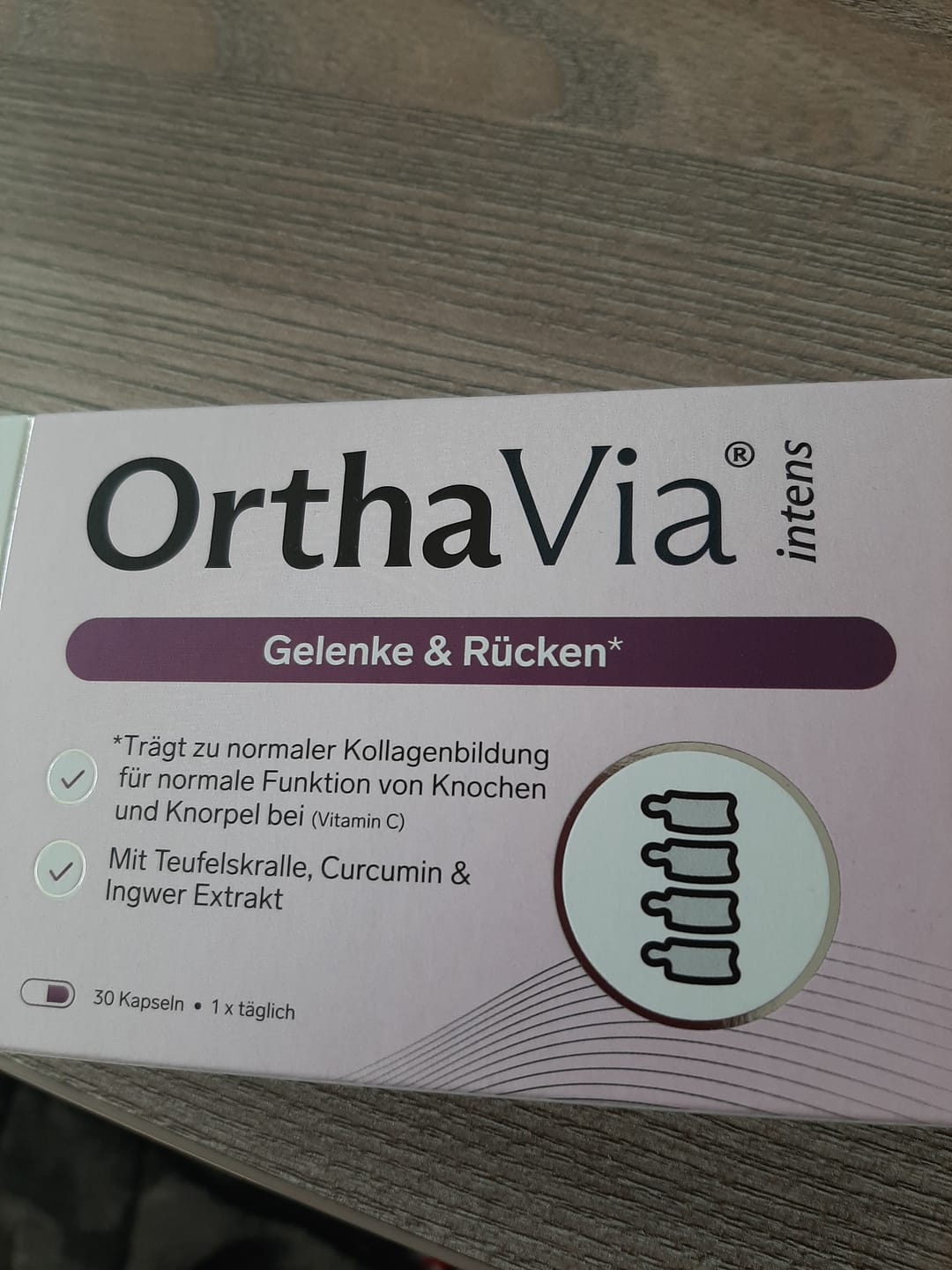 Customer photo review of OrthaVia® intens – Gelenke & Rücken