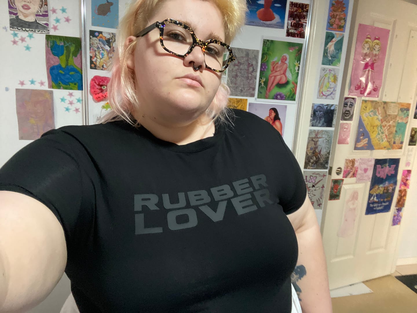Customer photo review of RUBBER LOVER BABY TEE