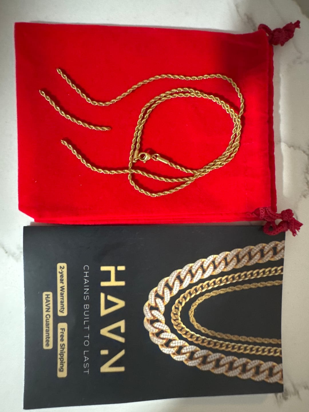 Customer photo review of Mystery Gift Chain