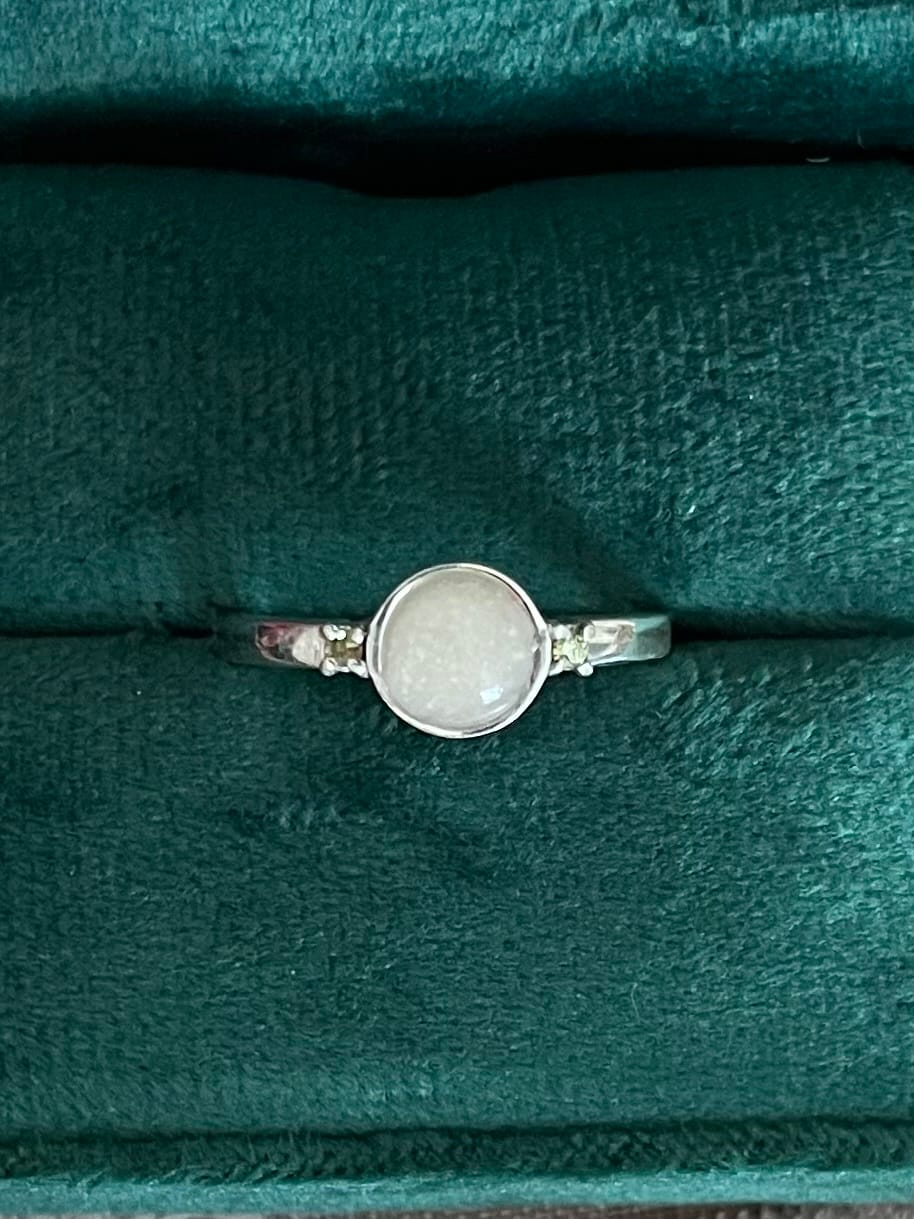 Customer photo review of Circle Cubic Zirconia Accent Ring