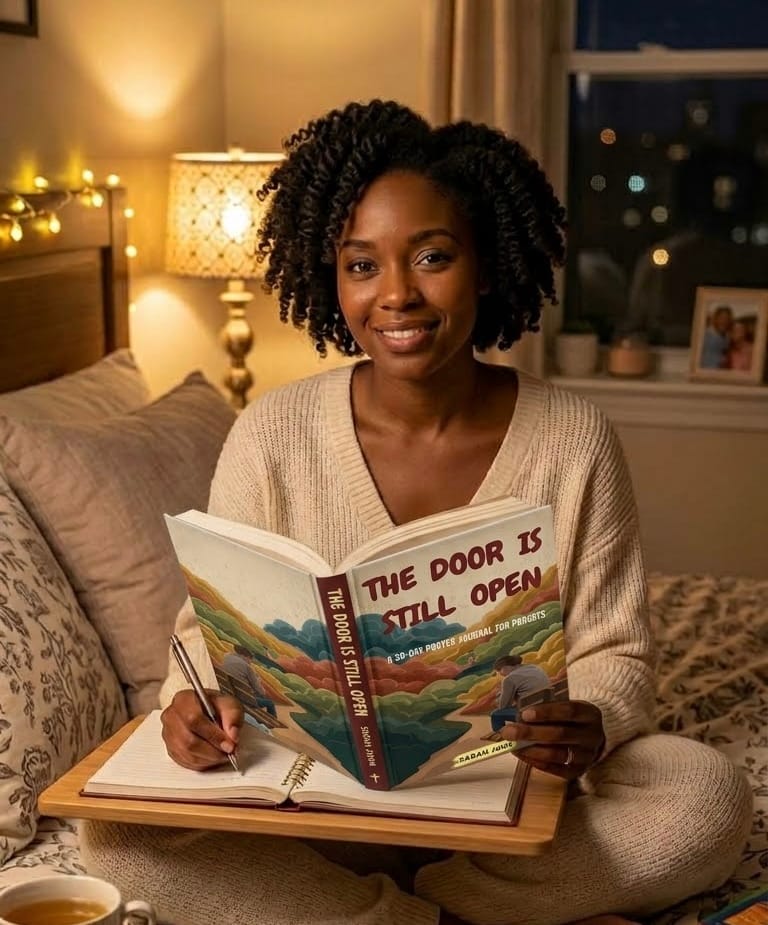 Customer photo review of The Door Is Still Open - 30 Day Journal for PARENTS
