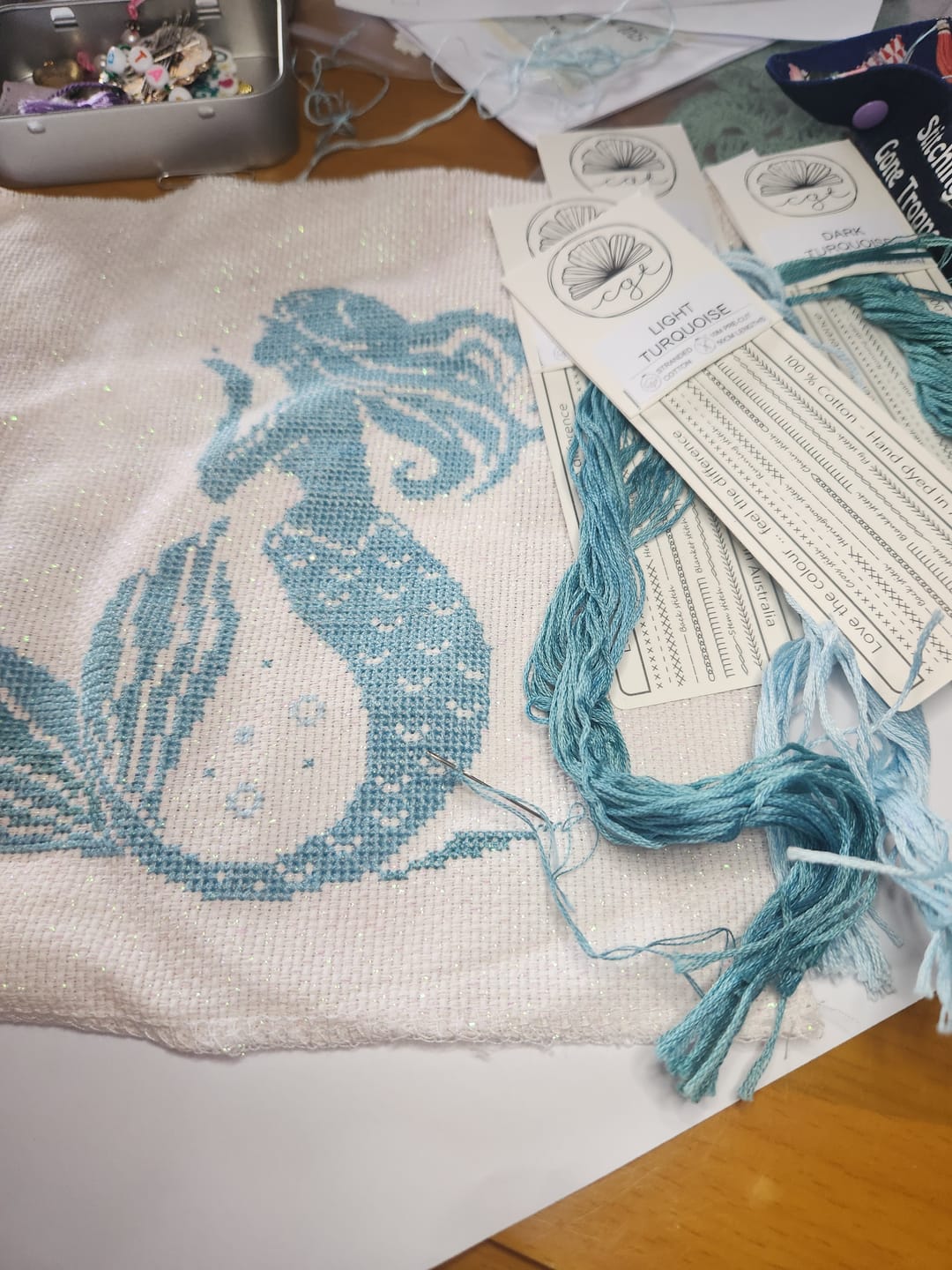 Customer photo review of EMBROIDERY THREAD GRADIENT PACK - TURQUOISE