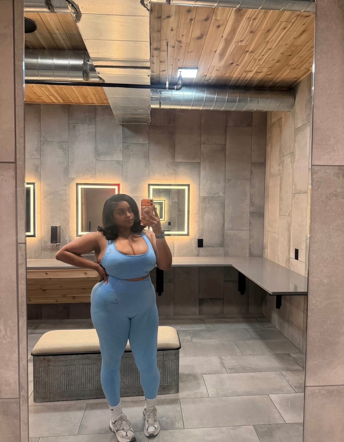 Customer photo review of Revenge Leggings - Blue