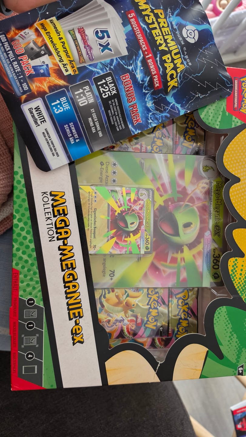 Customer photo review of Pokémon ex-Kollektion Mega-Entwicklung - Erhabene Helden - Mega-Meganie-ex