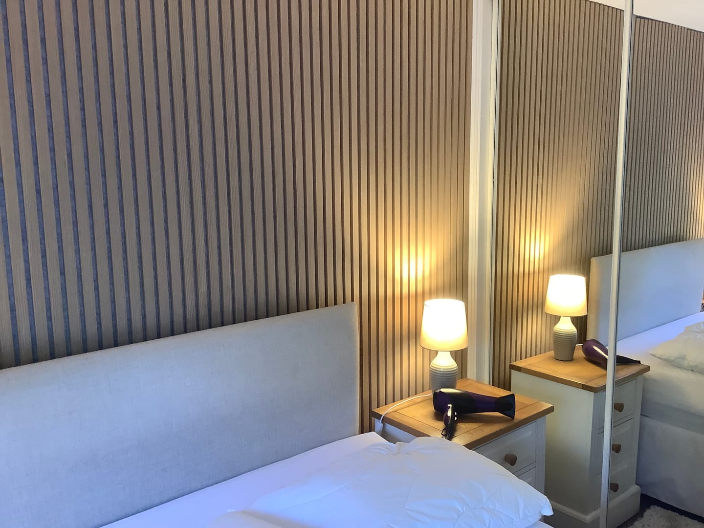 Customer photo review of Wooden Wall Panel | Natural Oak Grey Felt | Premium 3-sided Wood Veneer