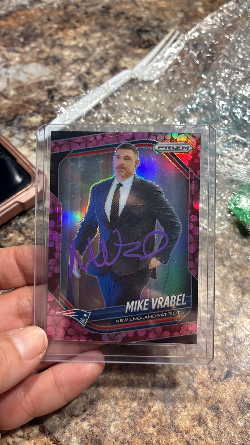 Customer photo review of Mike Vrabel Autograph Signing