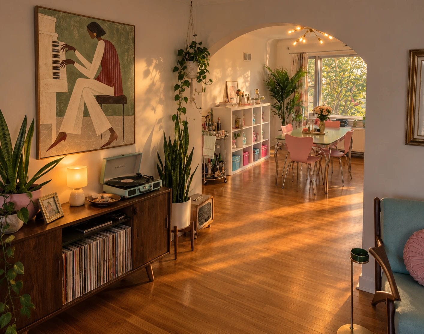 Customer photo review of Modern Folk Art | Piano Harmony Portrait