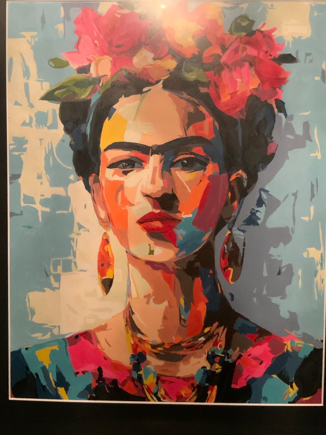 Customer photo review of Expressive Frida | Paint by Number
