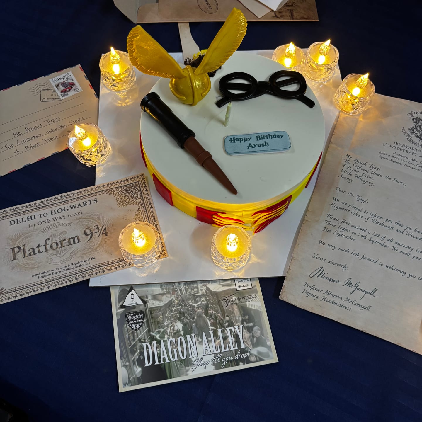Customer photo review of Harry Potter Stuff Cake