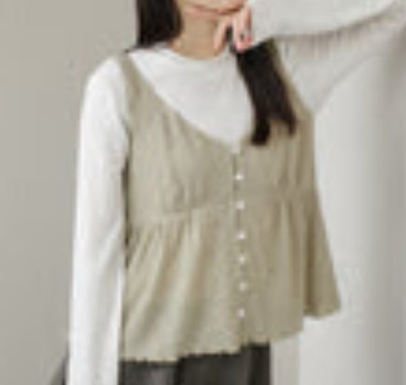 Customer photo review of Waffle Sleeveless Top