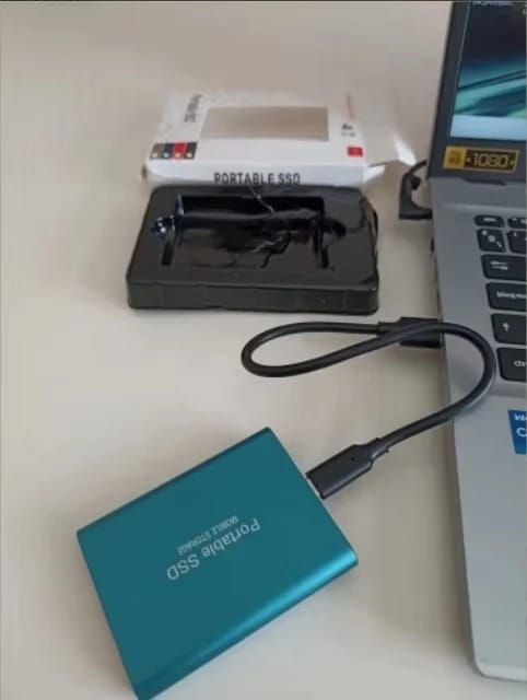 Customer photo review of 128TB Portable Solid State Drive USB-C – Ultra-Fast External Storage for Mac, PC, Android – Shock-Resistant Aluminum Design | Thomler