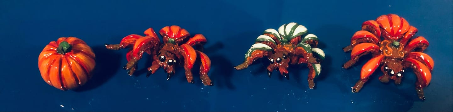 Customer photo review of Pumpkin Spiders - Ambush Hord