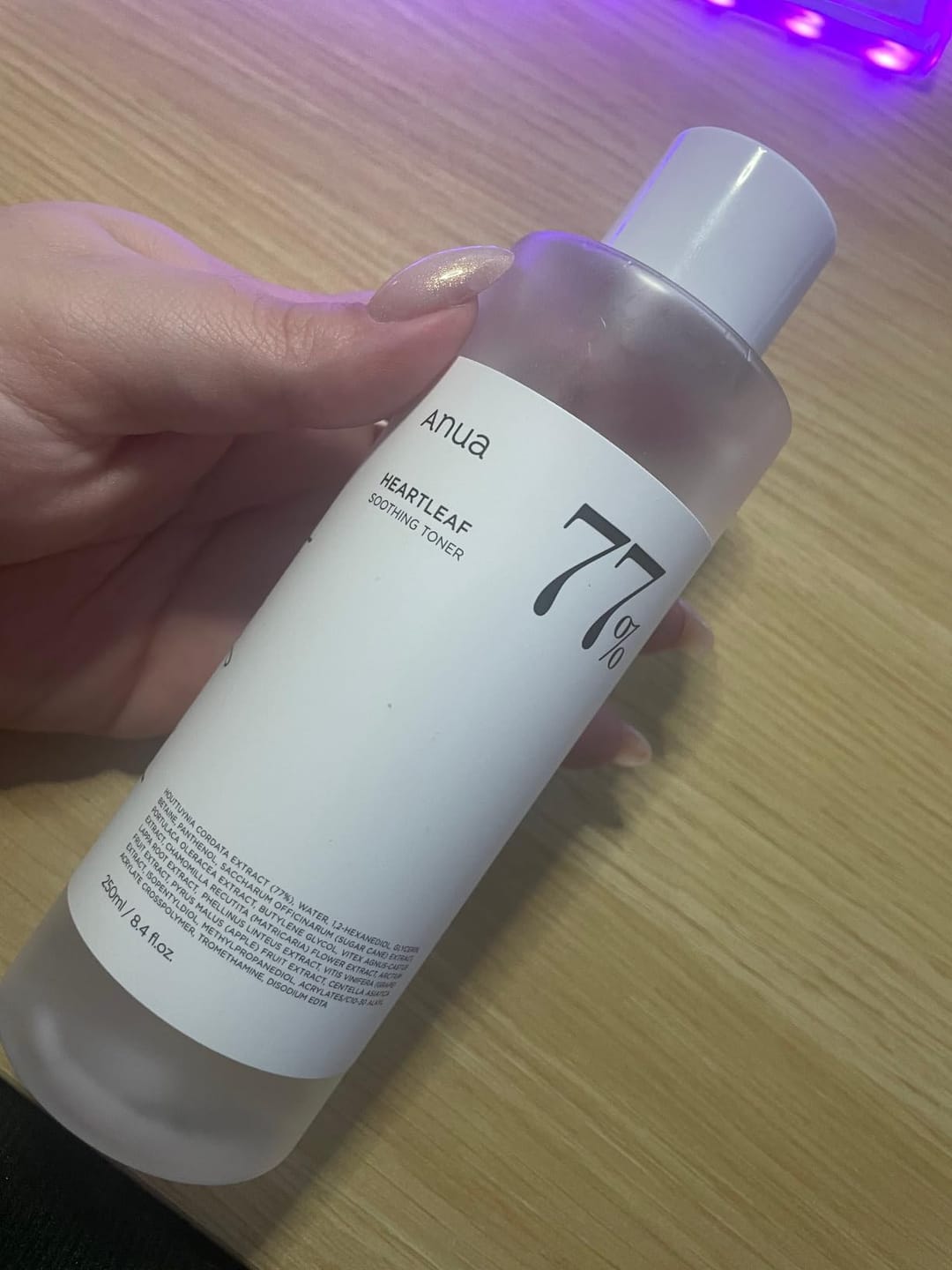 Customer photo review of Anua 77% Soothing Toner For Skin