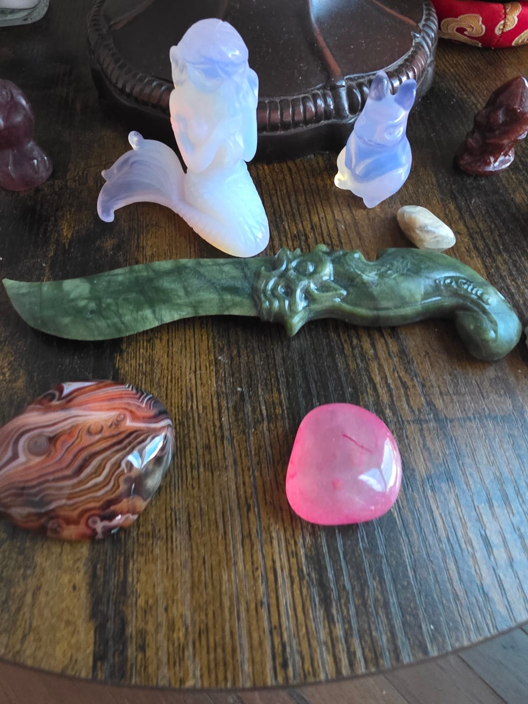 Customer photo review of Natural Crystal Dagger Carving