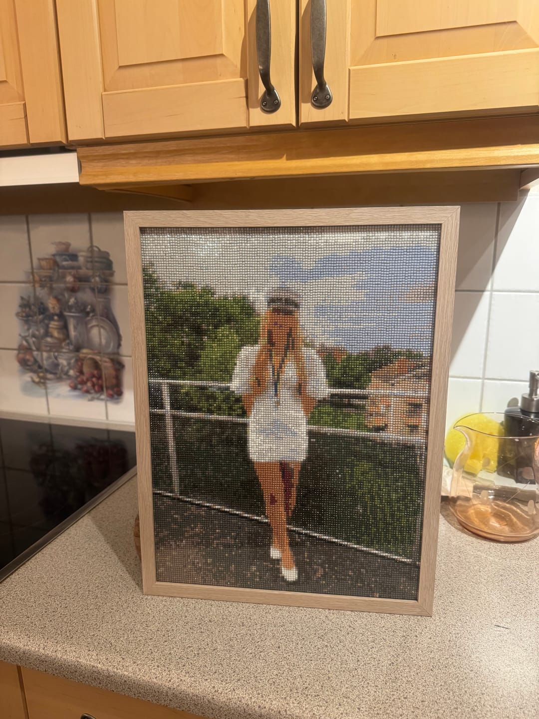 Customer photo review of Eget Foto Diamond Painting
