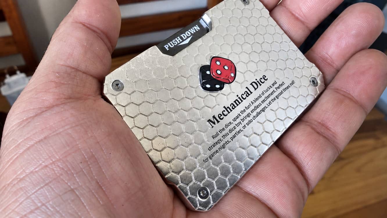 Customer photo review of Mechanical Dice Card