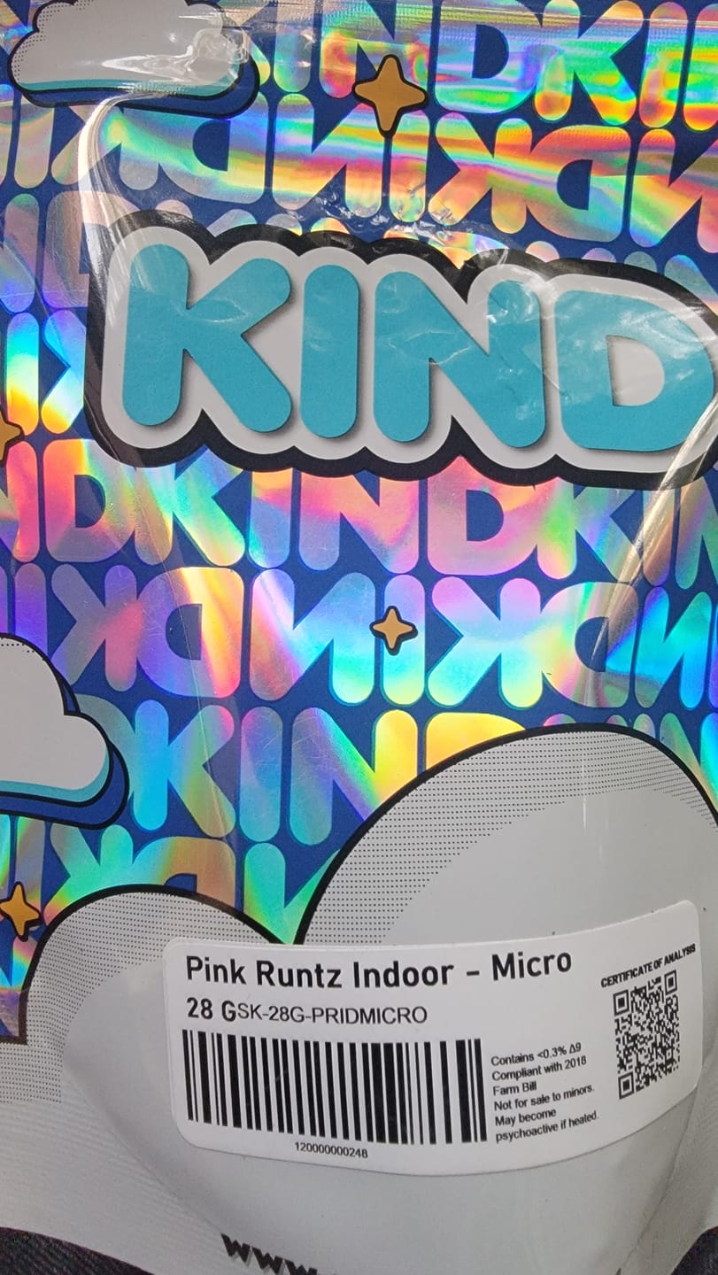 Customer photo review of KIND - Pink Runtz Indoor - Micro - 28 Grams - Hybrid