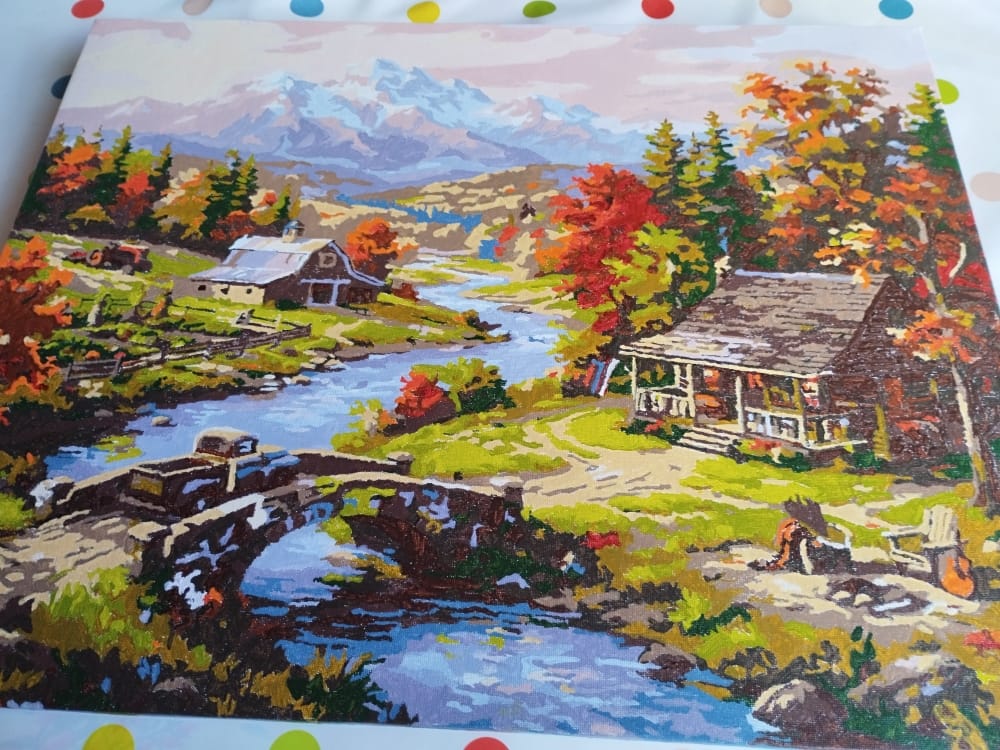 Customer photo review of Automne au Bord de la Rivière
