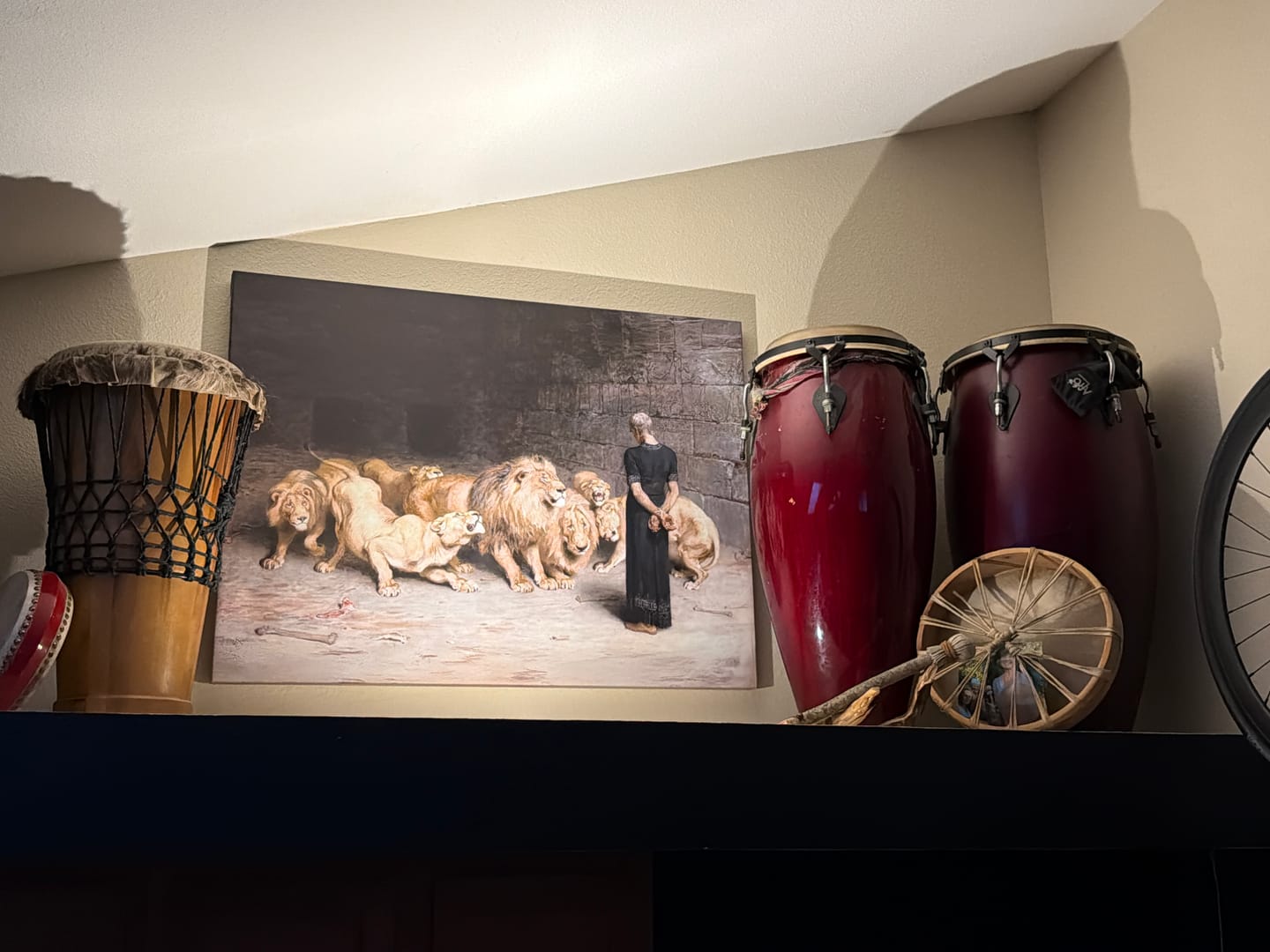 Customer photo review of Daniel in the Lion's Den | Briton Rivière | 1872
