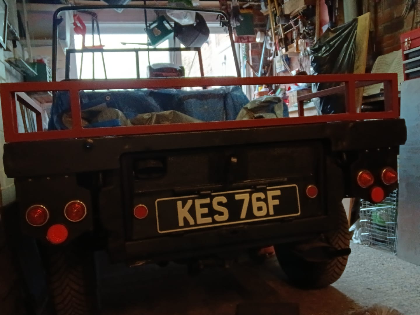 Customer photo review of Classic Oblong Metal Pressed Number Plate - 520mm x 111mm