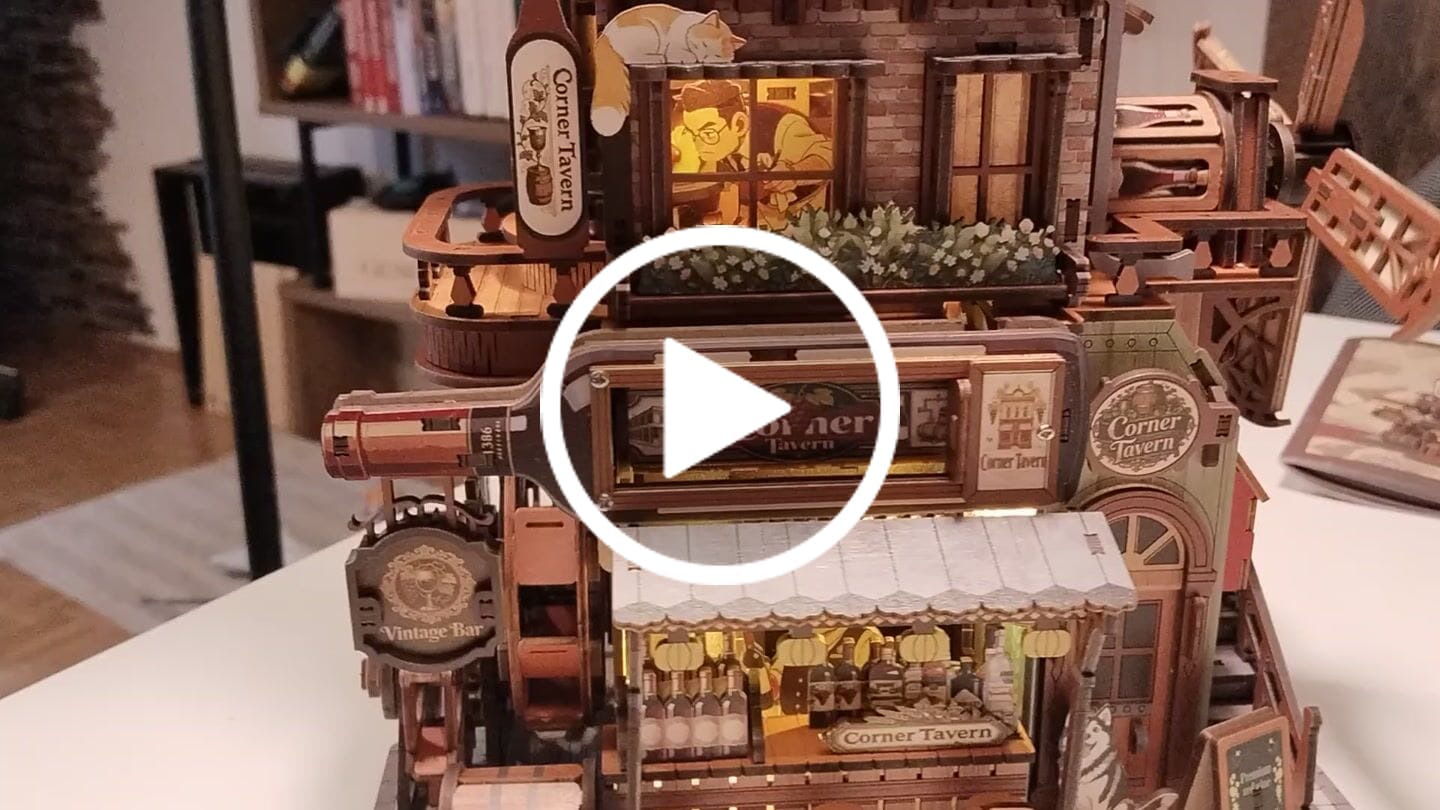 Customer video review of Corner Tavern 3D Wooden Puzzle