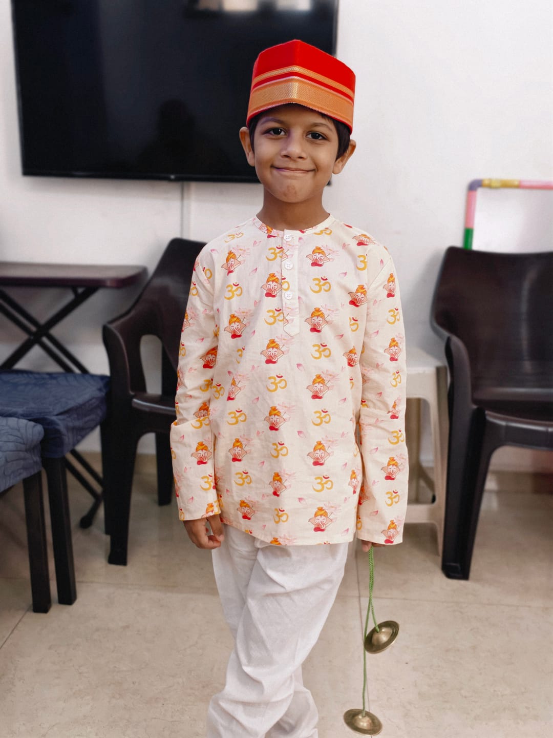 Customer photo review of Om Ganesha Kurta Pajama
