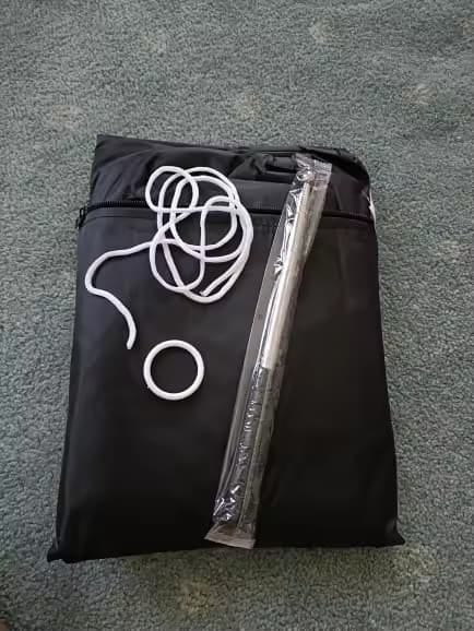 Customer photo review of Capa Impermeável para Guarda-Sol e Ombrelone Lateral até 3m