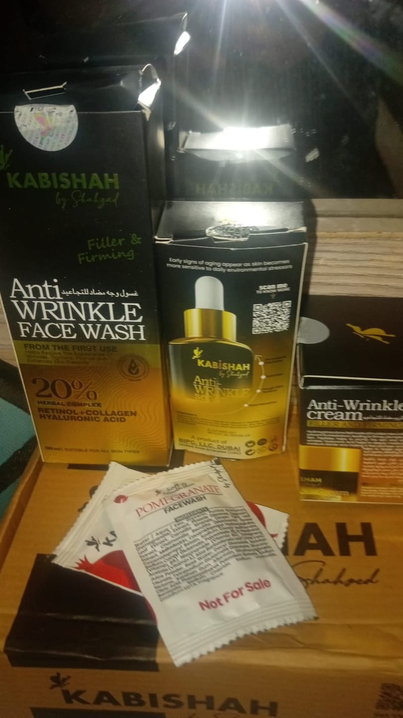 Customer photo review of Anti Wrinkle Complete Skincare Kit