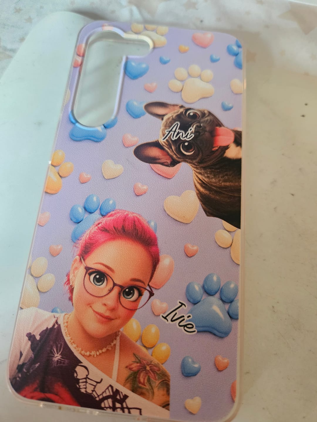 Customer photo review of Personalisierte Handyhülle - Cartoon