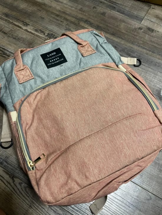 Customer photo review of Mochila Cambiador con Cuna Plegable para Bebé