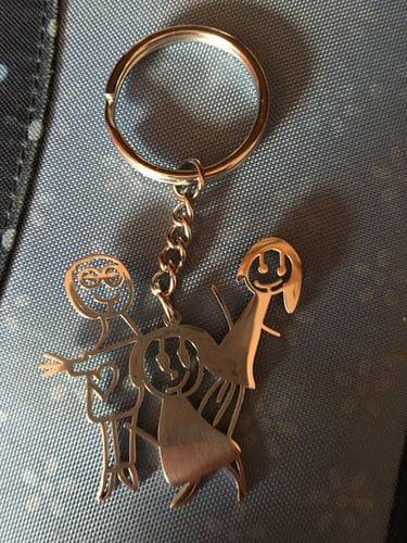 Customer photo review of Schlüsselanhänger aus Kinderzeichnung