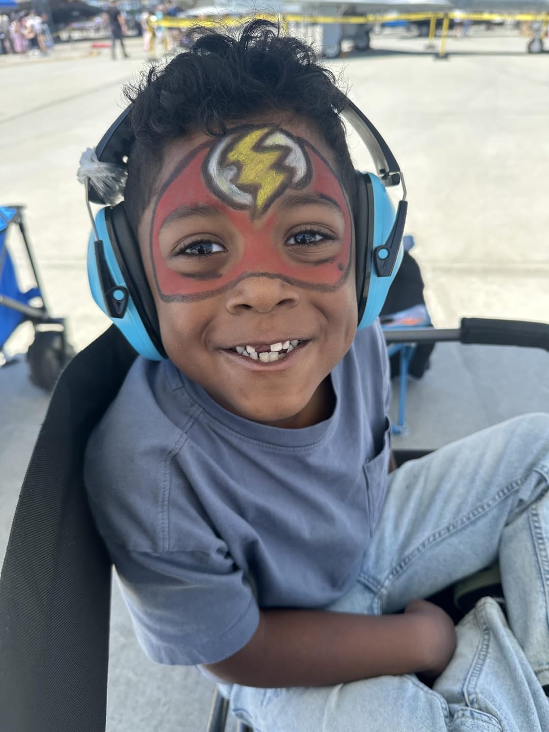 Customer photo review of Face & Body Paint Crayons