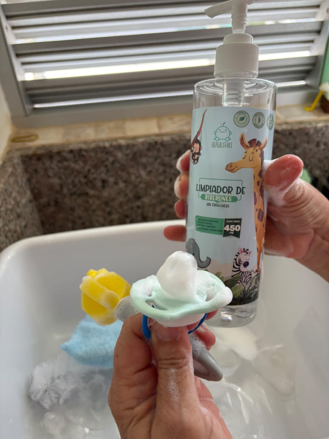 Customer photo review of Limpiador de Biberones 450ml