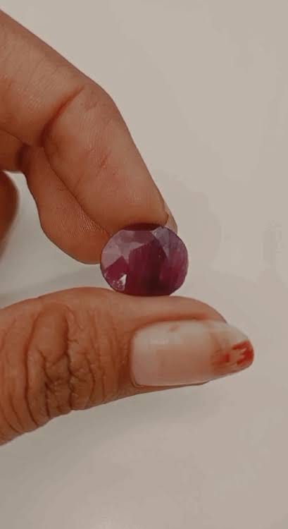 Customer photo review of Natural Ruby Stone (Manik) – Certified & Genuine