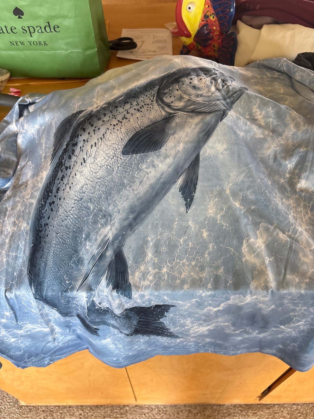 Customer photo review of Performance Fishing Long Sleeve - Cloudburst King Salmon - TBT158