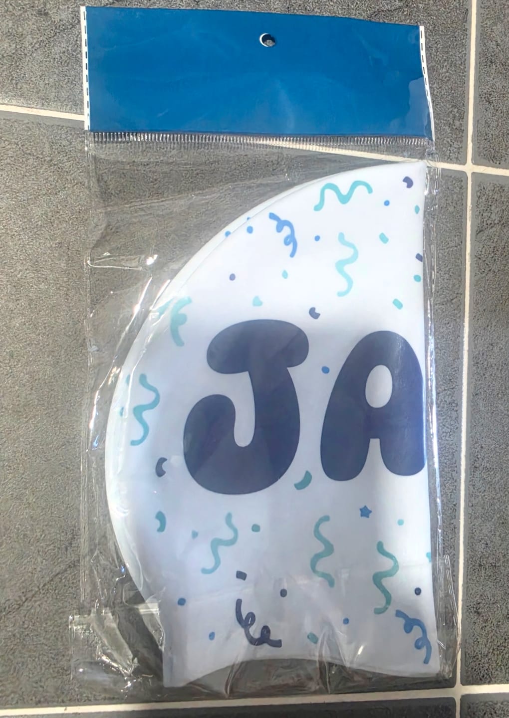 Customer photo review of JAYD Swim Cap - Confetti